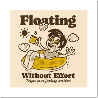 Floating without effort Posters and Art